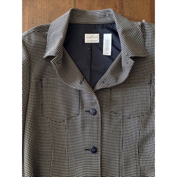 Emma James Black & Cream Blazer Size 6 - Picture 5 of 7